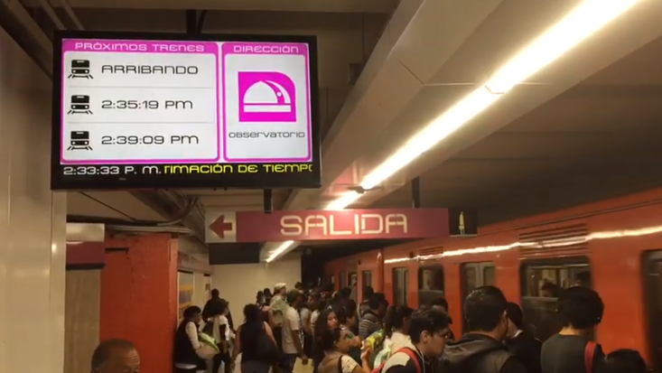 metro arribo tiempo real